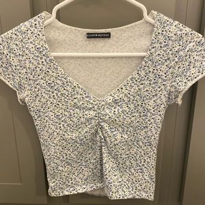 brandy melville cropped tight t shirt